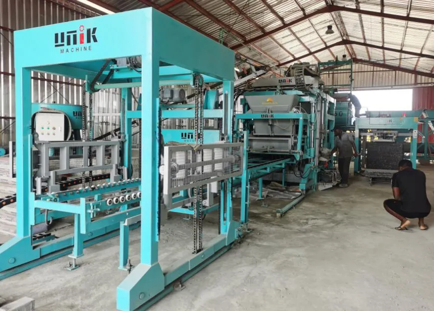 UNIK's Fully Automatic Concrete Block Production Line: One-Stop Smart Solution from Batching to Palletizing